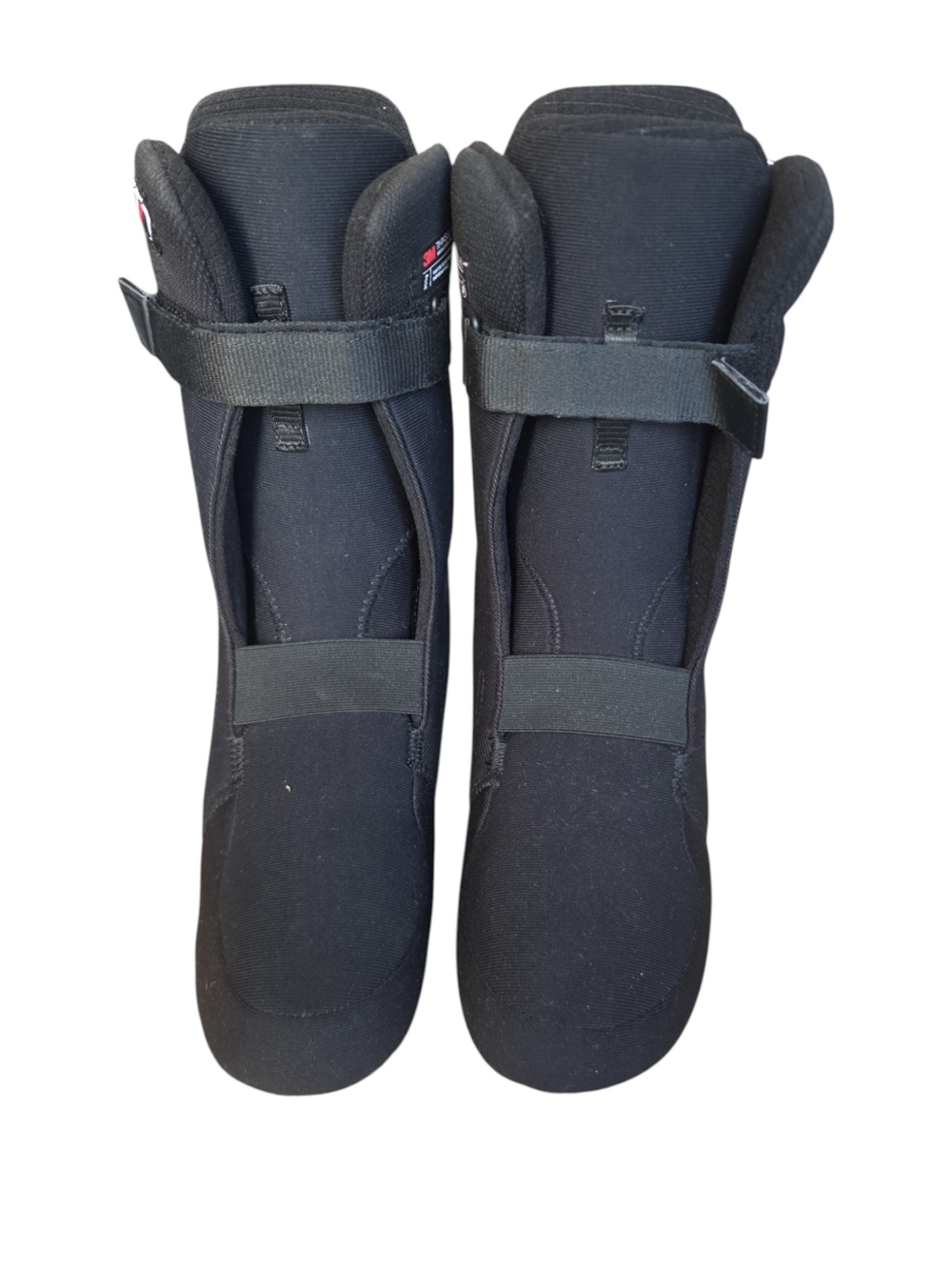DC Black Snowboard Boots with Hook-and-Loop Straps